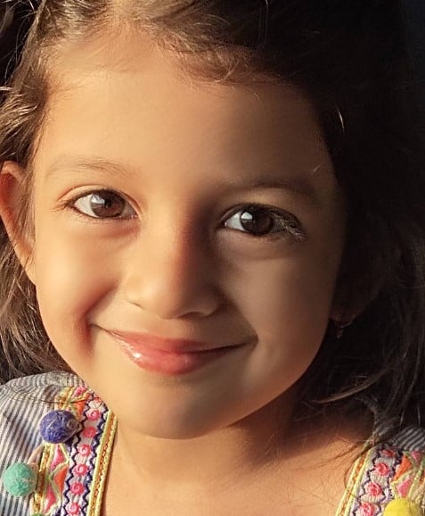 An old picture of Veda Agrawal