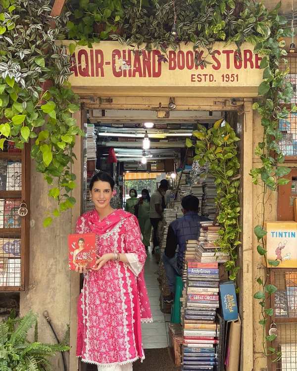 Anahita Dhondy at her book signing event in Delhi