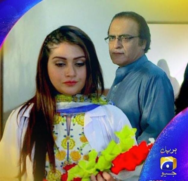 Anam Tanveer (left) in a still from the Pakistani drama TV series titled 
