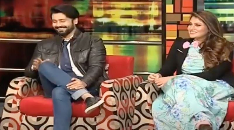 Anam Tanveer (right) in a still from the Pakistani talk show titled 