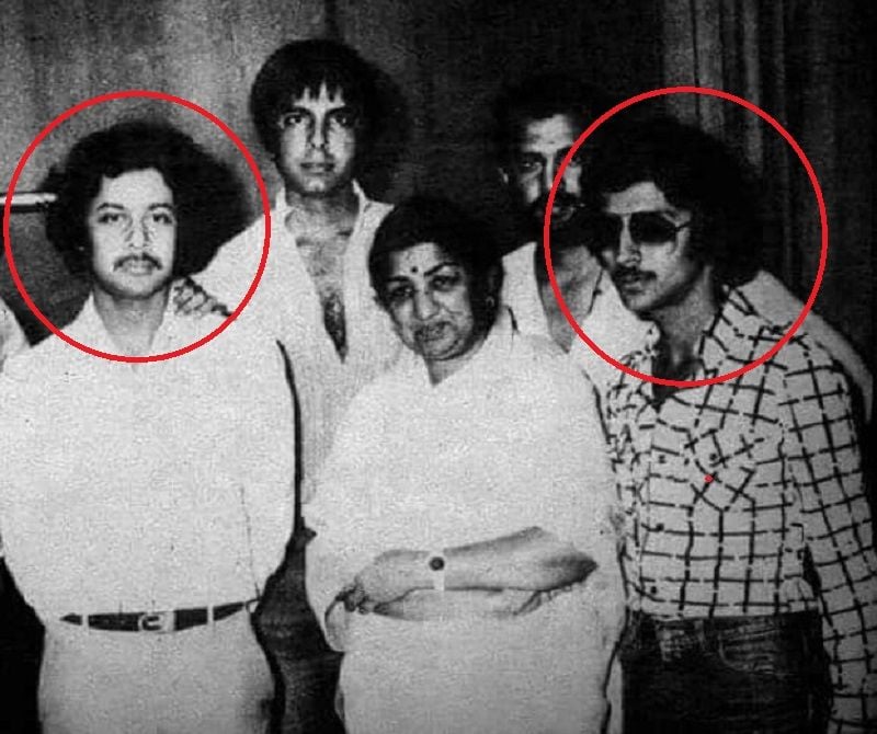 Anand Chitraguth and Milind Chitragupth with Lata Mangeshkar