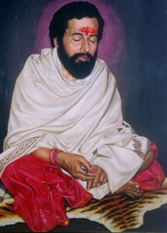 Anand Dighe during a meditation session