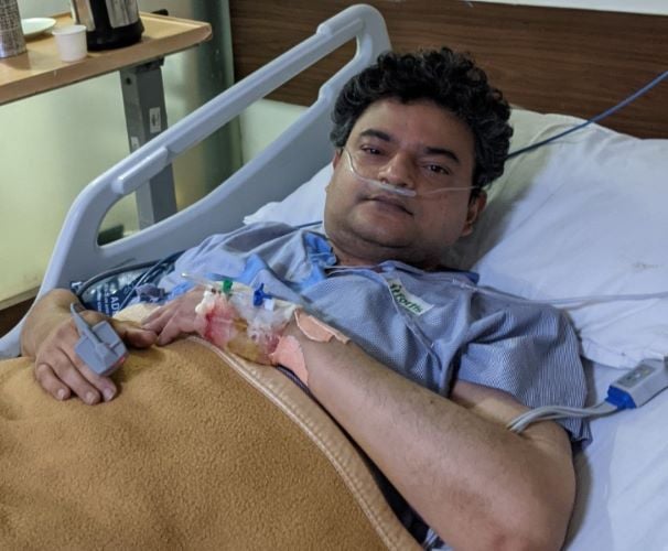 Anand Ranganathan during his treatment