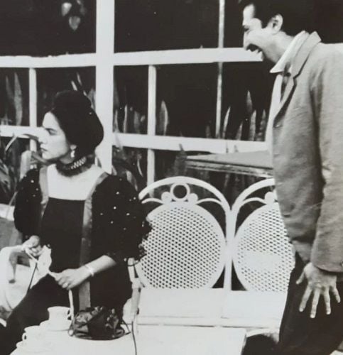 Anang Desai performing in a theatre play