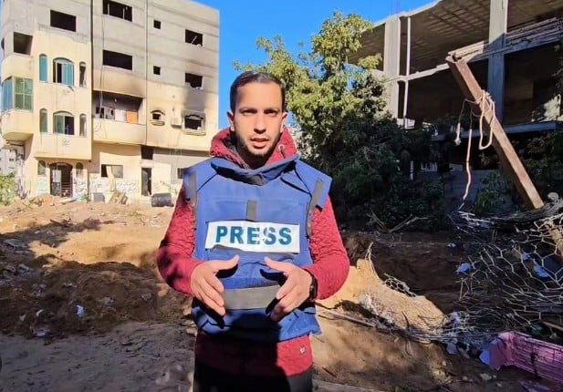 Anas Al-Sharif during the Israel-Gaza war