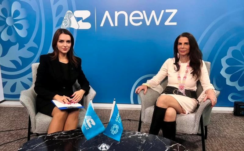 Anastasia Lavrina, while hosting the show