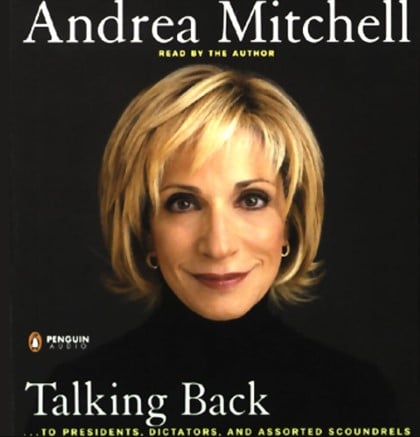 Andrea Mitchell on the cover of her biography Talking Back