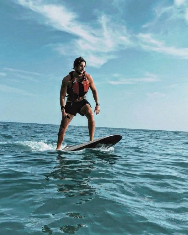 Andrea Preti, while surfing
