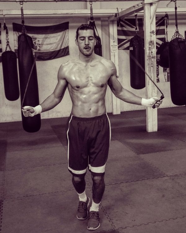 Andrea Preti, while working out at a gym