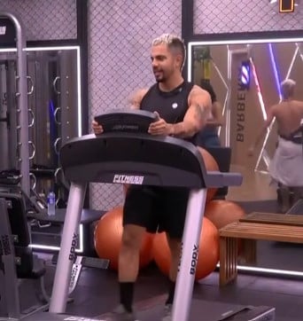 Andrés Altafulla during a gym session