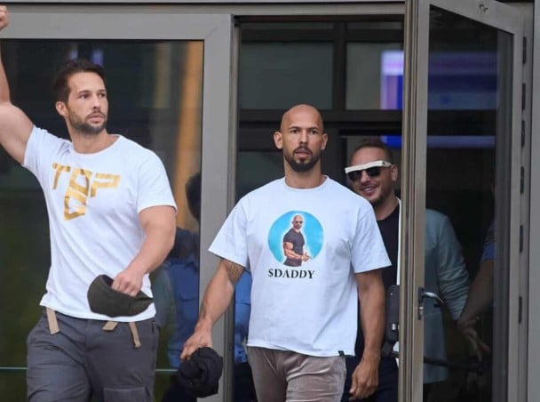 Andrew Tate while promoting his meme coin 