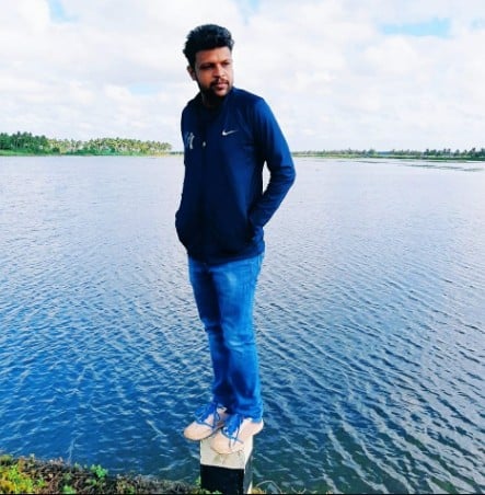 Aneesh Tharayil during a trip