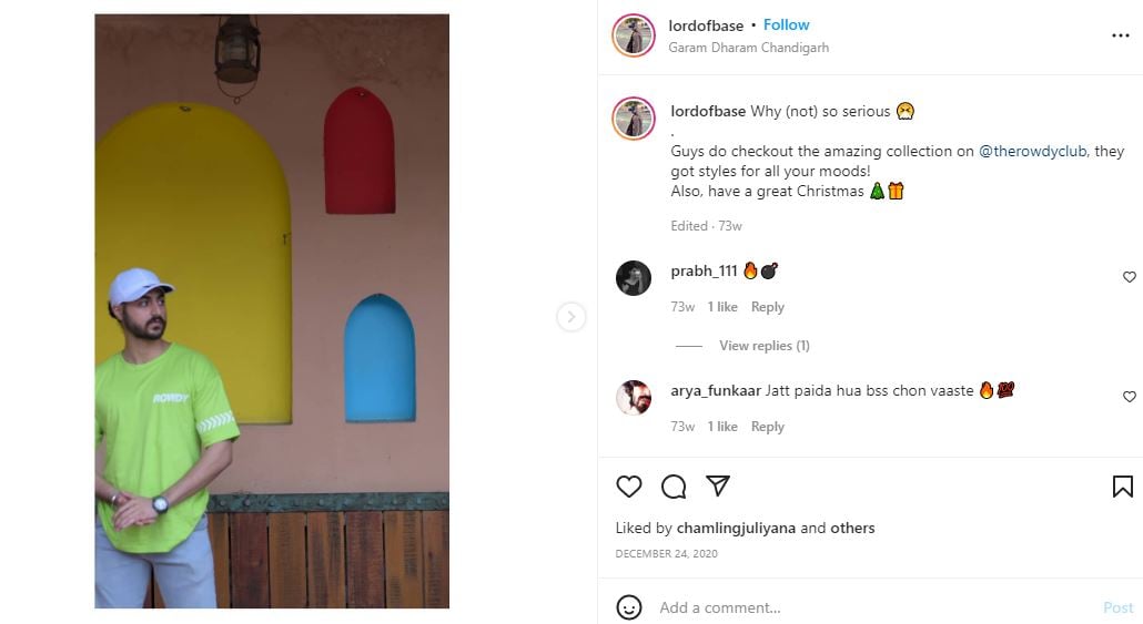 Angad Bawa endorsing Rowdy Club