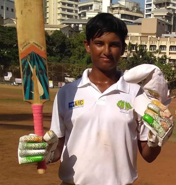 Angkrish Raghuvanshi when he played for Mumbai Under-16