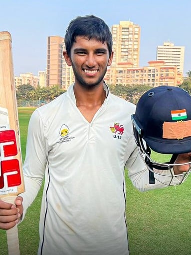 Angkrish Raghuvanshi when he played for Mumbai Under-19
