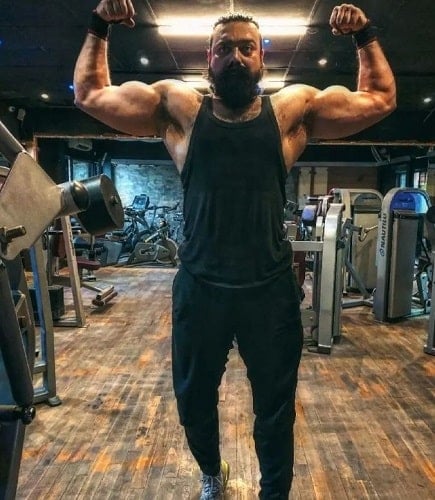 Aniket Chouhan at a gym
