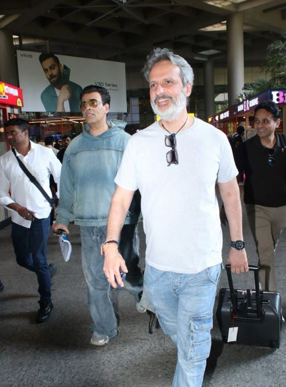 Anil Thadani with Karan Johar