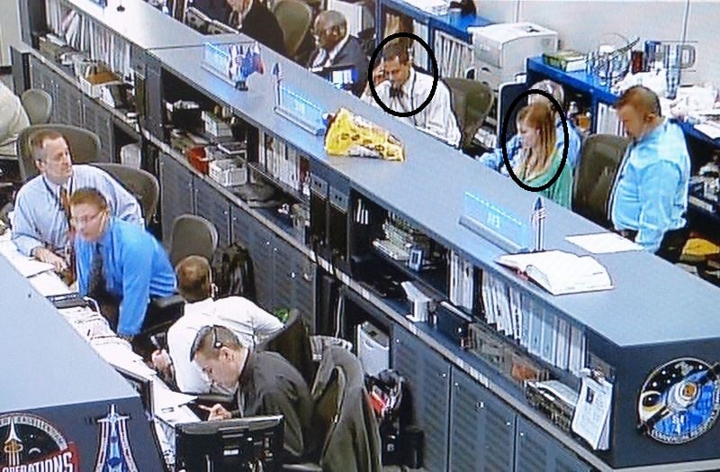 Anil and Anna (encircled) while working together on SpaceX