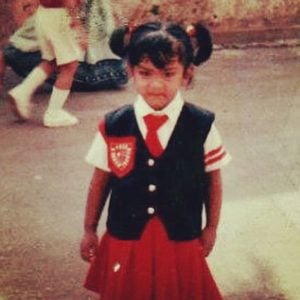 Anindita Bose in her school days