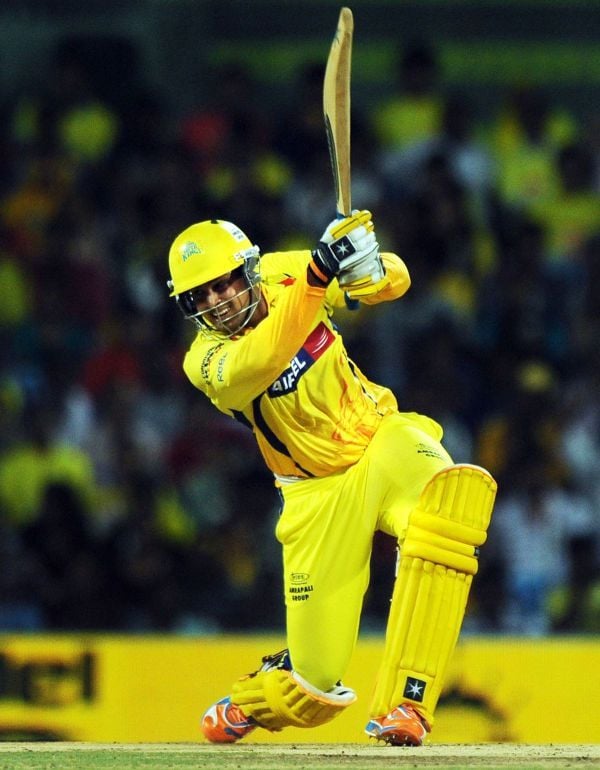 Anirudha Srikkanth plays a shot