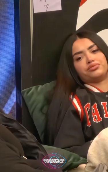 Anisa Veseli in a still from season 3 of the Kosovan reality game show titled 