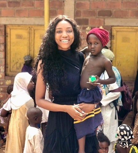 Anita Ukah with her NGO children