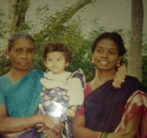 Anitha Sampath in childhood