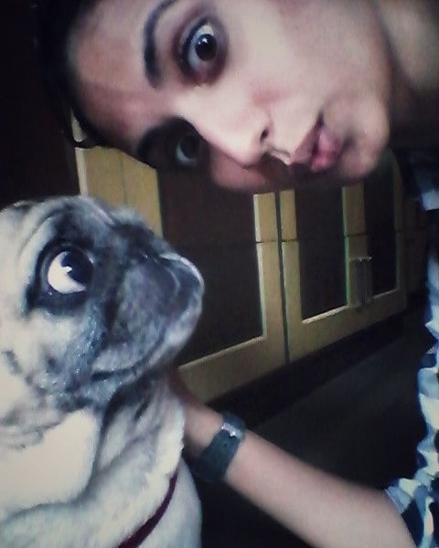 Anjali schmuck loves dogs