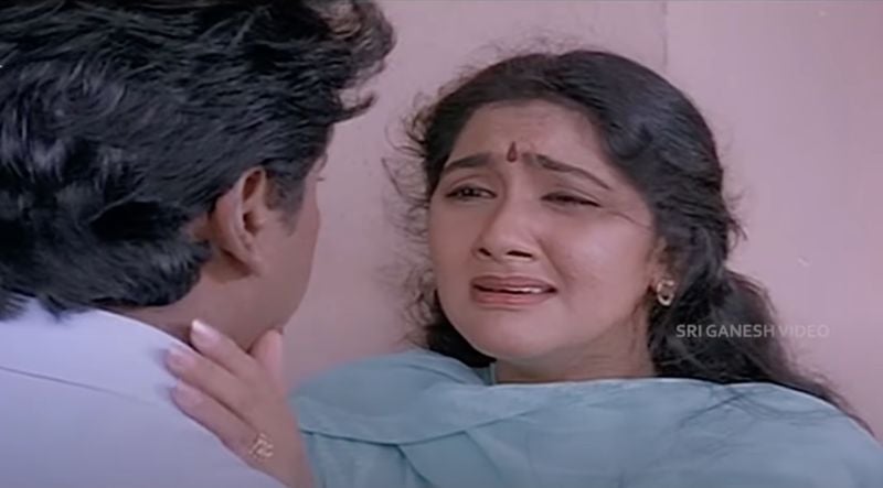 Anju Aravind in a still from the Kannada film titled