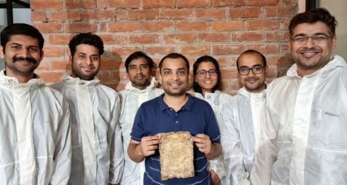 Ankit Agarwal holding Fleather