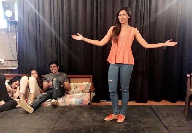 Ankita Goraya at the rehearsal of the play Six Characters in Search of an Author at The Jeff Goldberg Studio