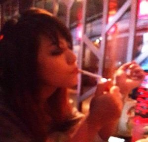 Ankita Konwar smoking