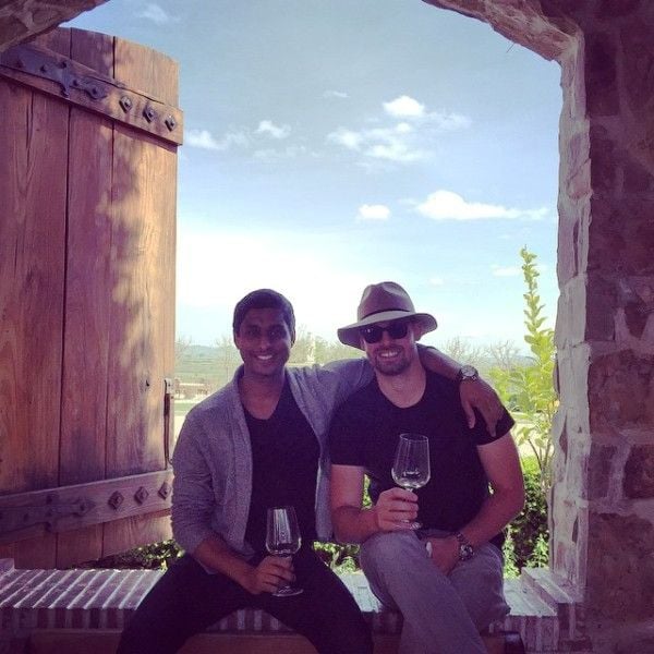 Ankur Jain while having wine with a childhood friend