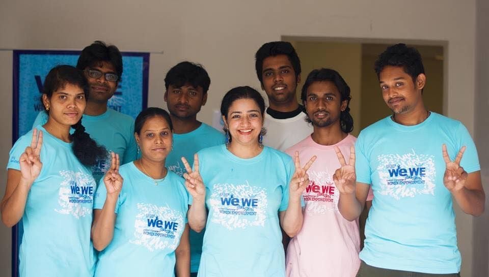 Annupamaa with We for WE NGO team