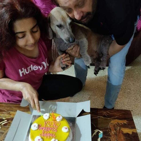 Annupamaa with her pet dog Cocoa