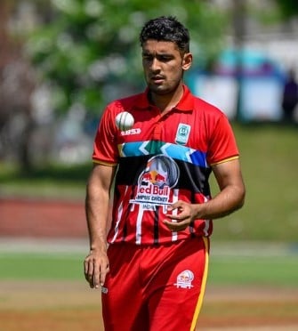 Anshul Kamboj while playing for the Red Bull Cup in 2023