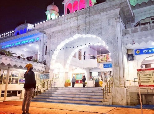Anson Paul at a gurudwara
