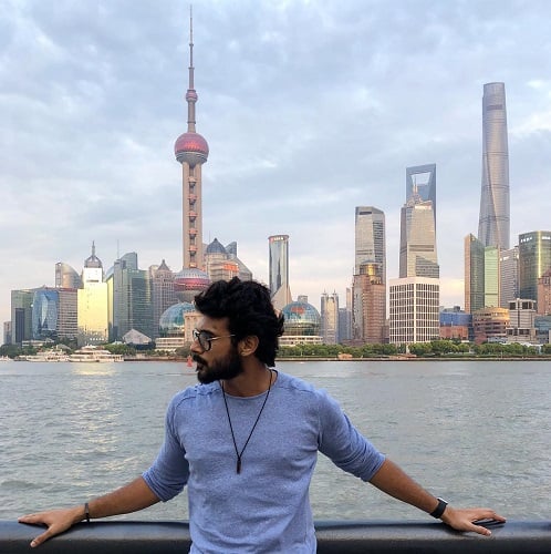 Anson Paul during his vacation