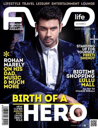 Anson Paul featured on a magazine cover