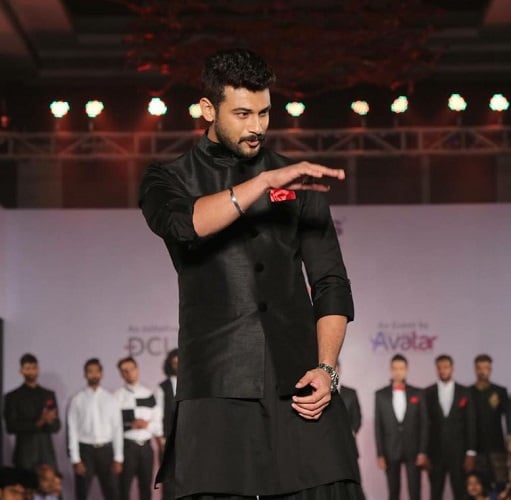 Anson Paul in a fashion show