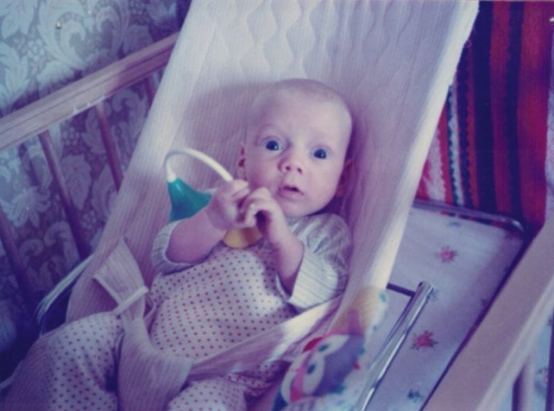 Anton Yelchin as an infant