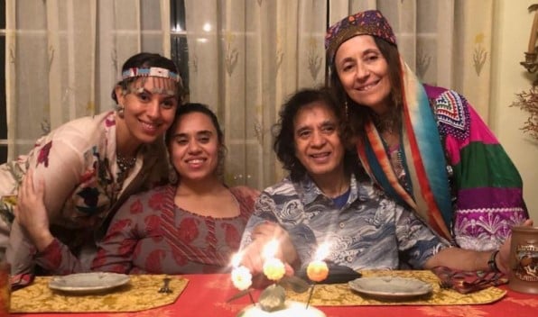 Antonia Minnecola with her husband and daughters