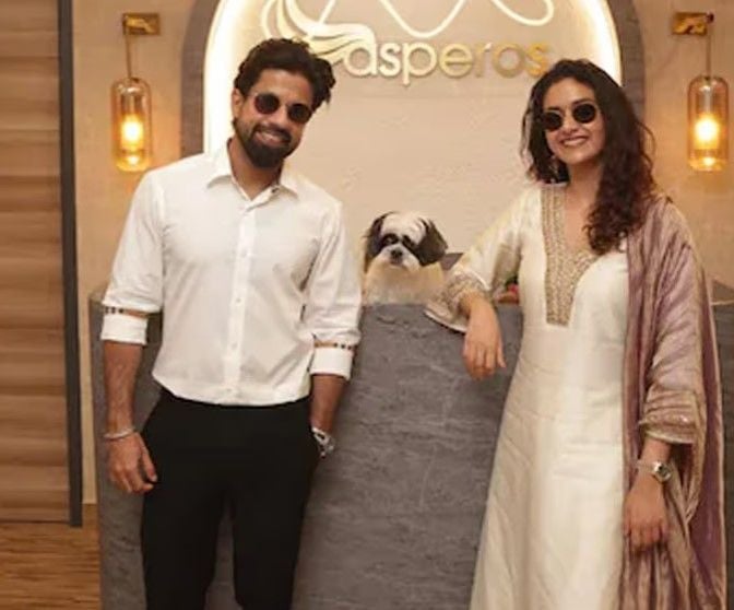 Antony Thattil and Keerthy Suresh at Asperos