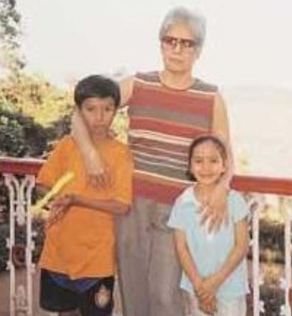 Anu Aga with her grandchildren