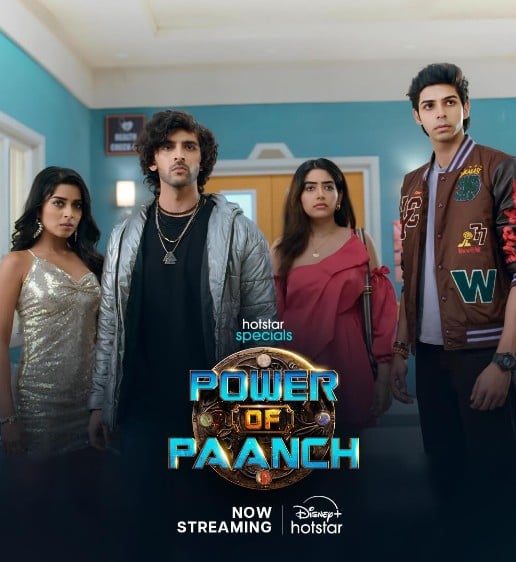 Anubha Arora (extreme right) on the poster of the television series Power of Paanch (2025)