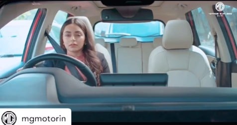 Anubha Arora in a still from a television commercial