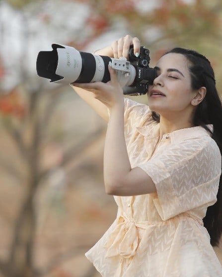Anubha Arora while enjoying photography