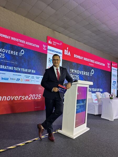 Anuj Gurwara as a host in an event