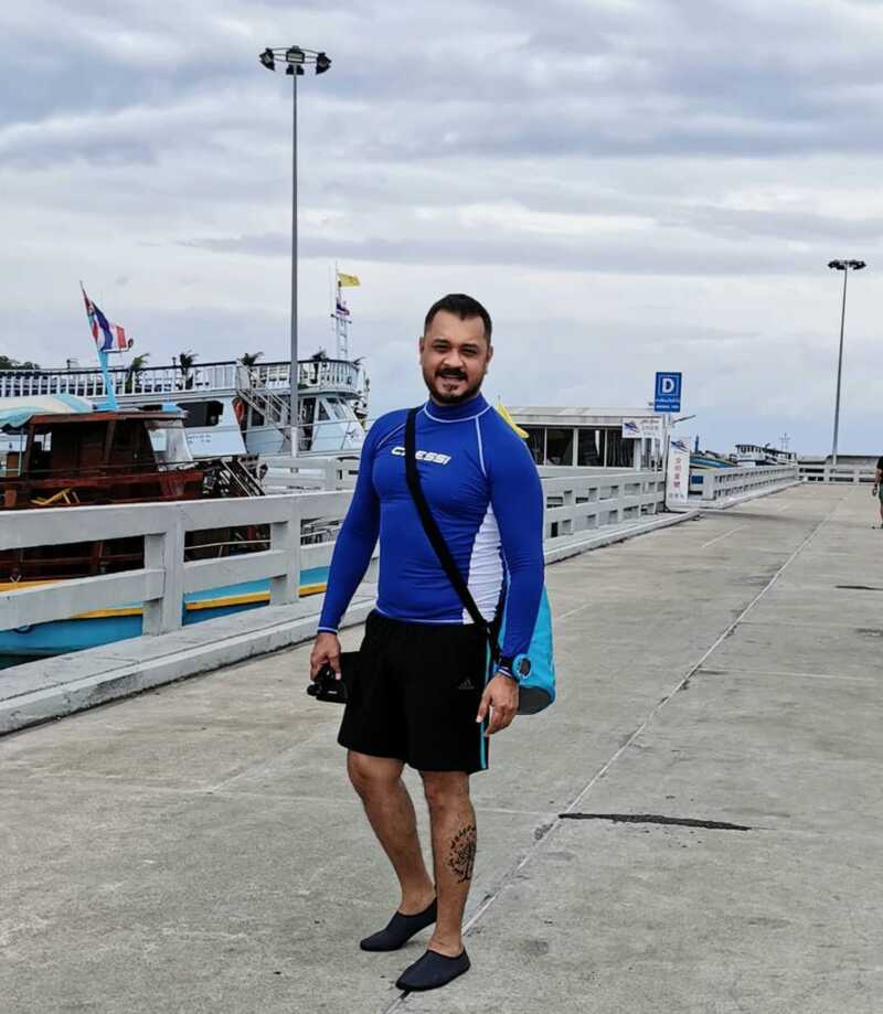 Anuj Gurwara going for scuba diving