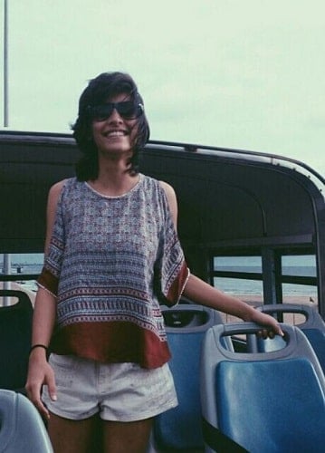 Anula Navlekar during her vacation